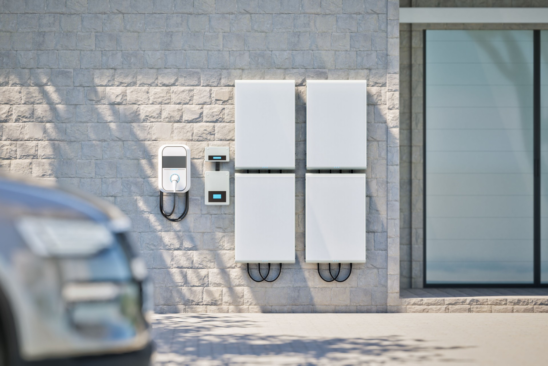 Battery energy storage system with ev charger for residential used